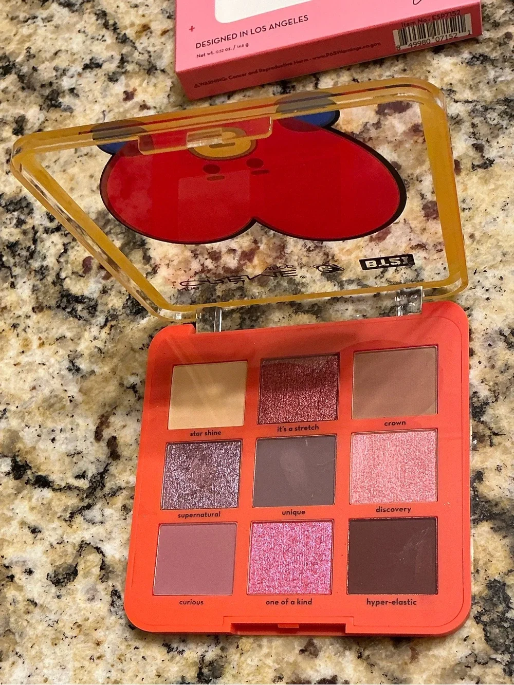 The Crème Shop BT21 Galactic 9-Color Eyeshadow Palette - Pink Mix